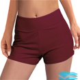 thumbnail image 1 of IDALL Period Underwear Swim Shorts Women Women's Leakproof Flowy Shorts Sport Swimwear Athletic Cute High Waisted Leak Proof Bathing Suit Compression Womens Underwear Yoga Shorts Wine S, 1 of 7