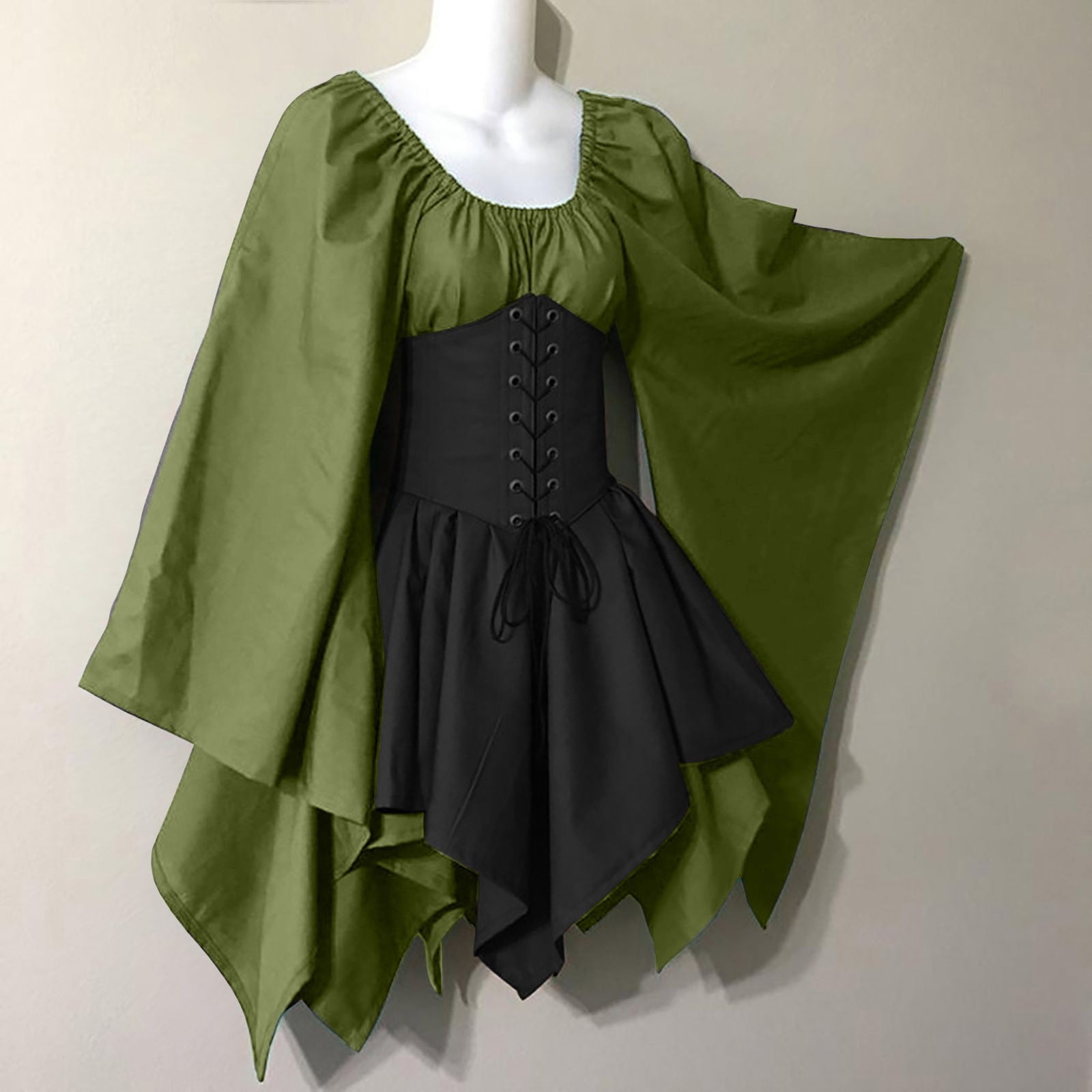 Corset Dress For Women Vintage Victorian Corset Dress IDALL Prom Dresses,Formal  Dresses Trumpet Sleeve Irish Shirt Dress With Corset Traditional Women  Cosplay Costumes Gothic Retro Graduation Dress Long Corset Dress Halloween  Costumes