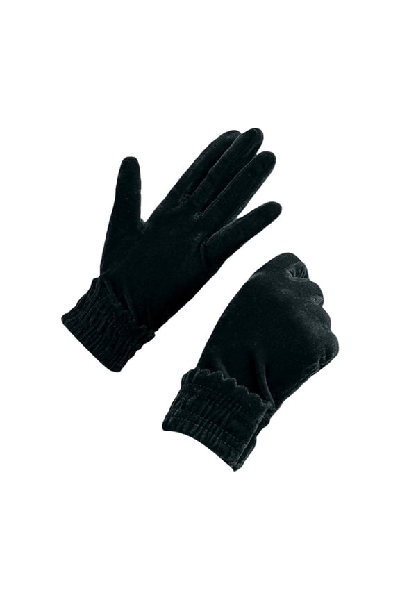 Satin Wrist Length Gloves for Women's Gown, Opera & Wedding Banquet Dress Black One Size