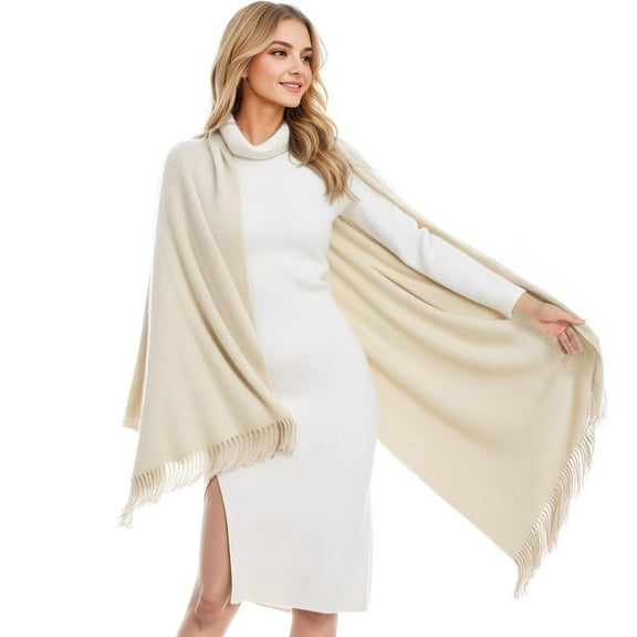 IDALL Scarf for Women,Shawl Wraps Shawls And Wraps For Evening Dresses Pashmina Shawls Wraps For Wedding Party Softable Shawl Wraps Scarf For Women Ponchos Beige