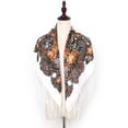 thumbnail image 1 of IDALL Scarf for Women,Shawl Women Lady Folk-Custom Print Tassel Square Scarf Wrap Shawl Travel Scarve Scarves for Women Lightweight,Neck Scarf B, 1 of 3