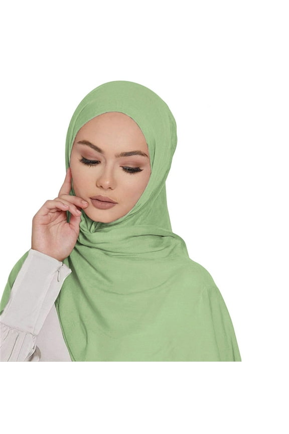 Scarf for Women,Silk Scarf Women Chiffon Hijab Scarf Long Hijabs Scarves Muslim Scarf Hijab Hijab Shawl Head Scarf,Hair Scarf Green