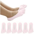 thumbnail image 1 of IDALL No Show Socks Womens Toe Socks 5Pairs Women Five Toes Ankle Liner Anti-skid Anti-friction Mesh Breathable Socks Cute Socks Lace Socks Pink One Size, 1 of 5