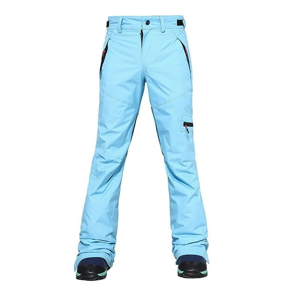IDALL Ski Pants Women Sweatpants Women Women's Winter Insulated Snow Pants Windproof Ski Snowboard Pant For Outdoor Snow Pants Winter Pants Sky Blue XL