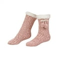 thumbnail image 1 of IDALL Slipper Fuzzy Socks for Women Fluffy Cozy Cabin Winter Warm Soft Fleece Comfy Thick Socks with Grips Pink One Size, 1 of 6