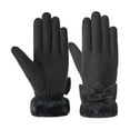 thumbnail image 1 of IDALL Snow Gloves,Waterproof Gloves Women's Winter Cycling Warm Gloves Plus Fleece Thick Cold And Windproof Gloves Ski Gloves,Gloves for Cold Weather Black, 1 of 3
