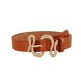 thumbnail image 1 of IDALL Studded Belt Western Belts Women Fashion Waist Belt Snake Design Belt Thin Buckle Leather Waistband Leather Belt Belts for Women Brown One Size, 1 of 2