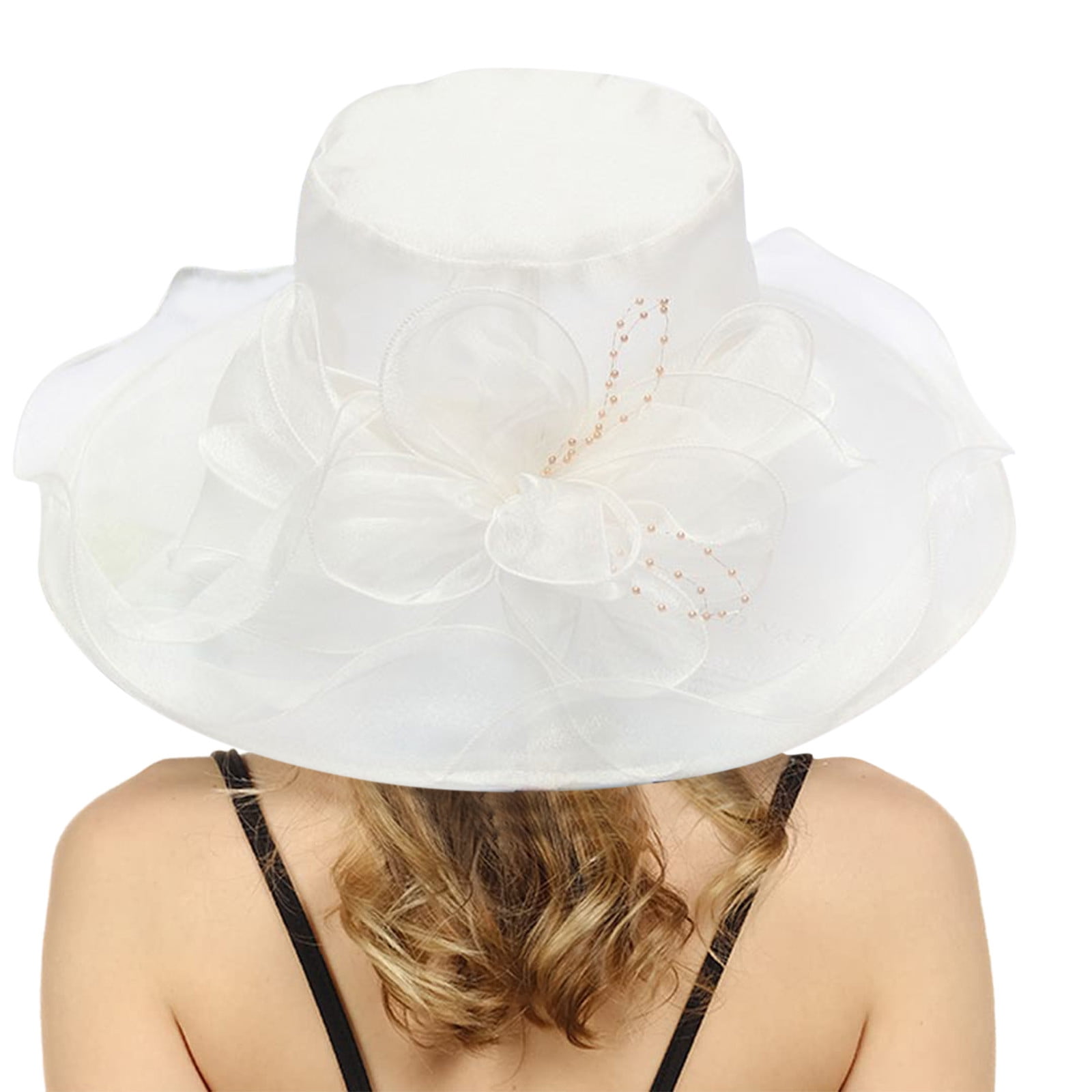 IDALL Sun Hats for Women,Beach Hats Womens Summer Dress Hat Wide Leaf ...