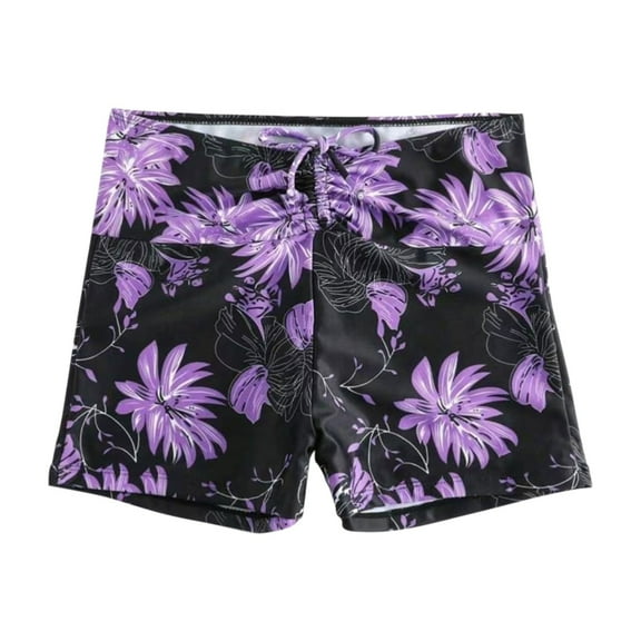 IDALL Swim Shorts Women Bathing Suit Women's Board Shorts Swimswear Bottoms Tankini Swim Bathing Briefs Swimsuit Boardshorts Beach Trunks With Liner High Waisted Underwear Womens Underwear Purple M