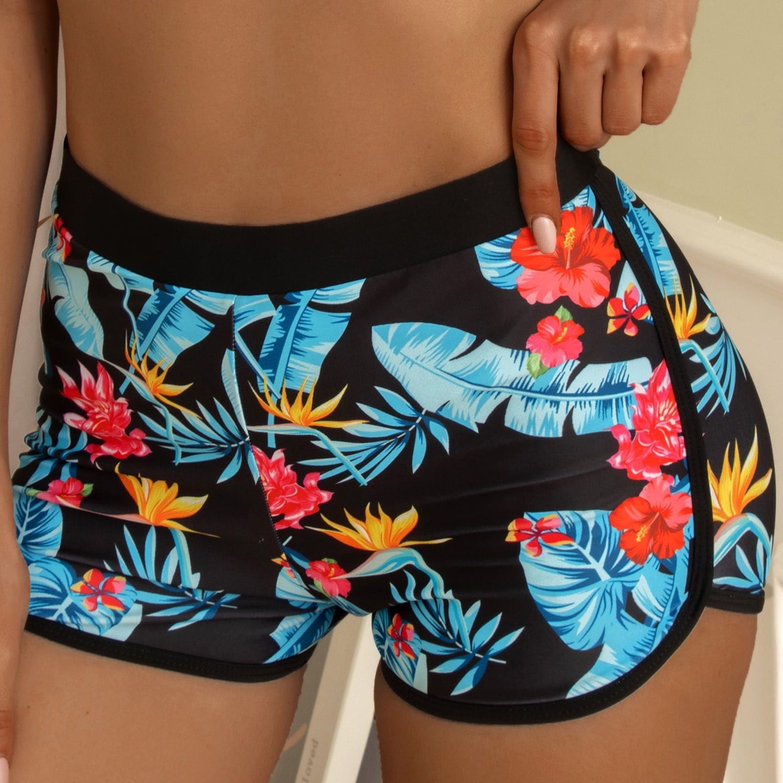 IDALL Swim Trunks,Womens Swim Shorts Buttons Running High Waist Bikini