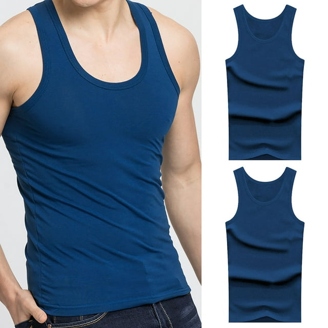 IDALL Tank Tops Men Compression Shirt Men Sleeveless Shirts for Men ...
