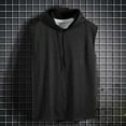 thumbnail image 1 of IDALL Tank Tops Men Hoodie Sleeveless Shirts for Men Sleeveless Vest Top T Shirt Hooded Hoodie Workout Shirts for Men Black L, 1 of 5