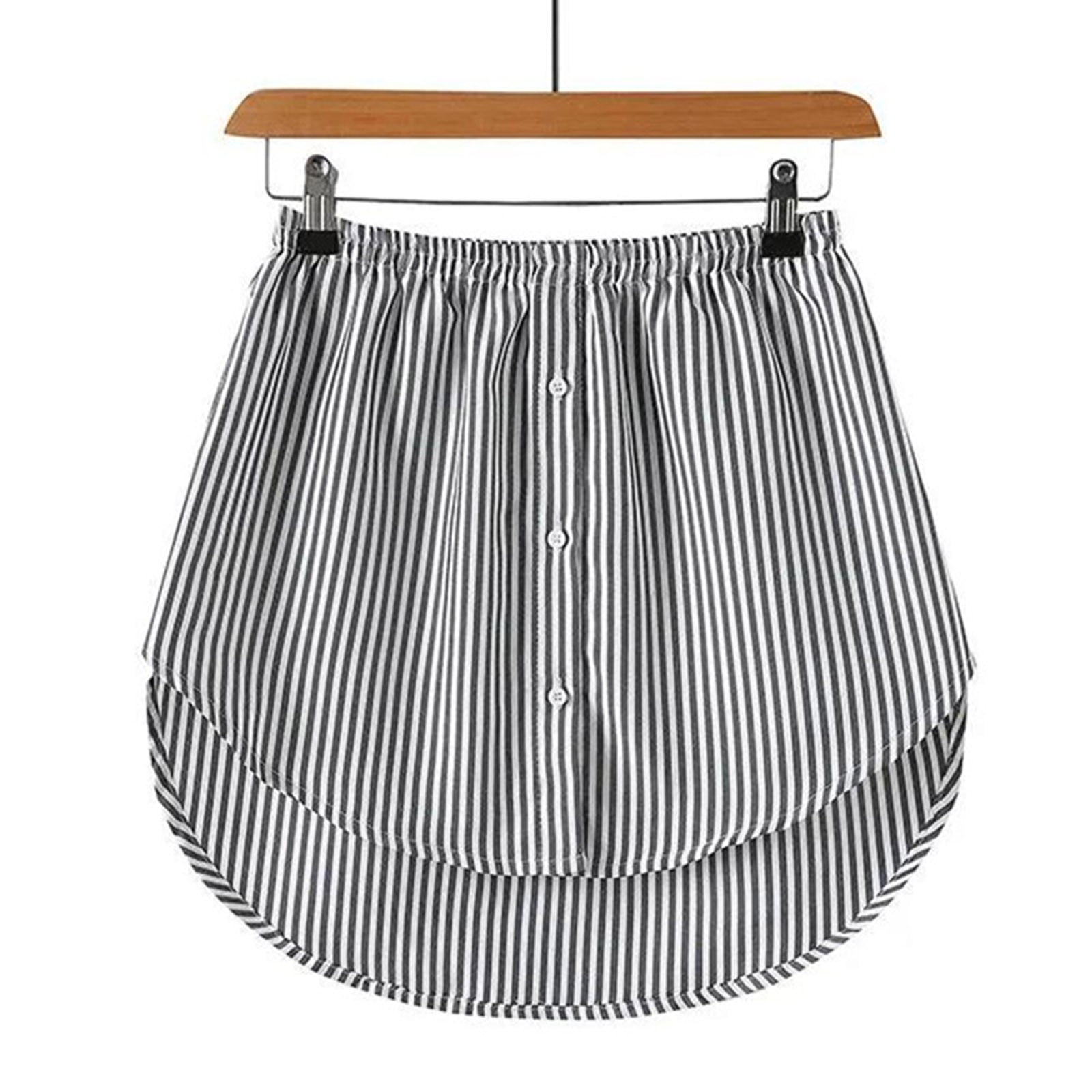 Hemdverlängerung Damen - Blusenrock Unterrock Mit Knöpfen