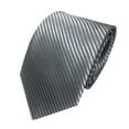 thumbnail image 1 of IDALL Ties for Men Black Tie Mens Classic Jacquard Woven Striped Necktie Men's Tie Party Wedding Tie Silk Ties for Men Clearance Gray One Size, 1 of 1