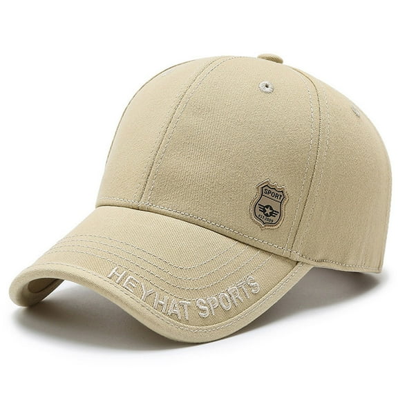 IDALL Trucker Hat Visor Hats Men's And Women's Casual Classic Fashion Baseball Cap Adjustable Sun Hat Running Hat Hats for Women Khaki One Size