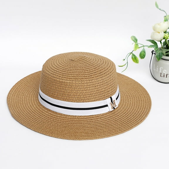 IDALL Visor Hat Sun Hat Women's Sunshade Oversized Eaves Sun Hat Outdoor Summer Sunscreen Dome Beach Hat Beach Hat Summer Hats E One Size