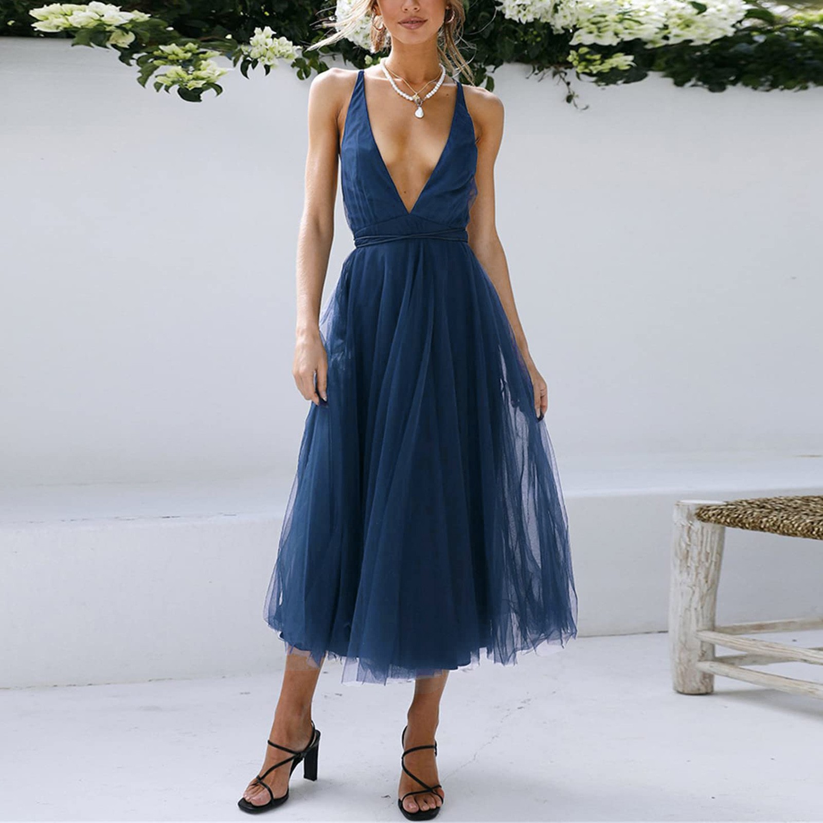 IDALL Wedding Guest Dresses,Prom Dresses Women Tulle Dresses Bridemaid ...