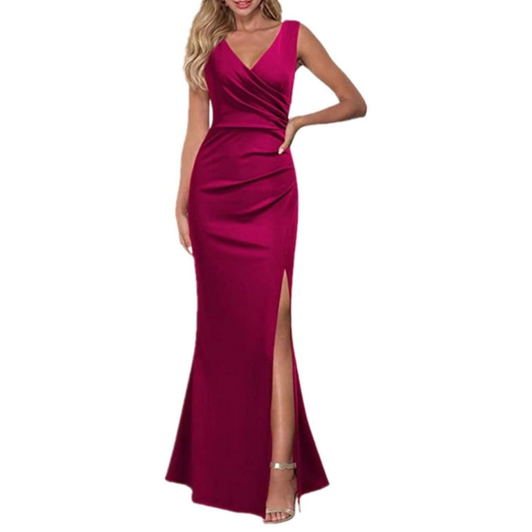 IDALL Wedding Guest Dresses,Prom Dresses Women's Sleeveless