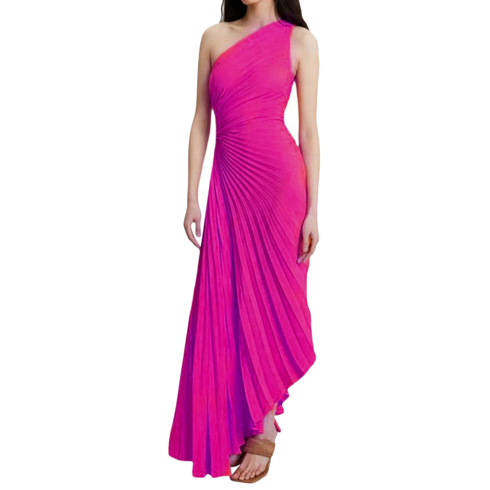 Idall wedding guest dresses prom dresses women s solid color one