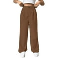 thumbnail image 1 of IDALL Wide Leg Pants Woman Dress Pants Women Womens Casual Wide Leg Dress Pants High Waist Tailored Down Pants With Pockets High Waisted Pants Womens Pants B 2XL, 1 of 8