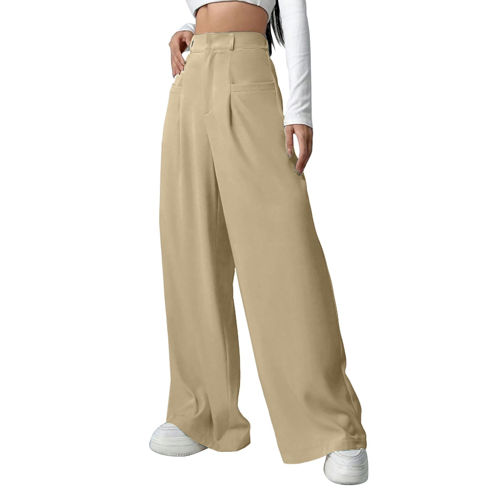 IDALL Wide Leg Pants Woman Lounge Pants Women Womens Casual Wide Leg ...