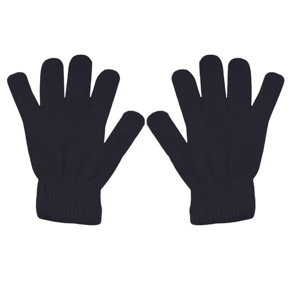 IDALL Winter Magic Gloves Stretchy Warm Knit Gloves Contains for Men or Women Black One Size