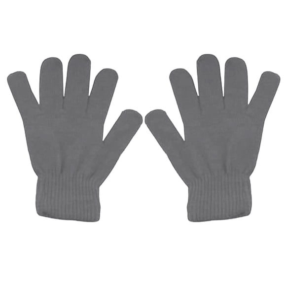 IDALL Winter Magic Gloves Stretchy Warm Knit Gloves Contains for Men or Women Light Ashy One Size