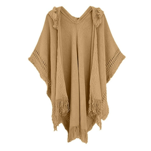 IDALL Winter Shawl Wraps Women Knitted Shawls and Wraps Cardigan Cape Wool Pashmina Shoulder Top Sweater Shawl Scarf 2026 B One Size