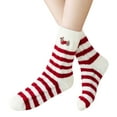 thumbnail image 1 of IDALL Women's Fuzzy Slipper Socks with Non-Slip Grippers, Cozy Fluffy Lined, Cute Christmas Gifts B One Size, 1 of 4