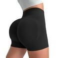 thumbnail image 1 of IDALL Womens Shorts Workout Shorts Women Workout Impact Shorts 4.5" Scrunch Butt Lifting Gym Shorts Seamless Booty Biker Shorts Gym Clothes Yoga Shorts Black S, 1 of 5