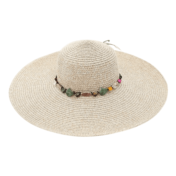 IDALL Womens Sun Straw Hat Wide Brim UPF 80 Summer Hat Foldable Packable Floppy Beach Hats for Women Beige One Size