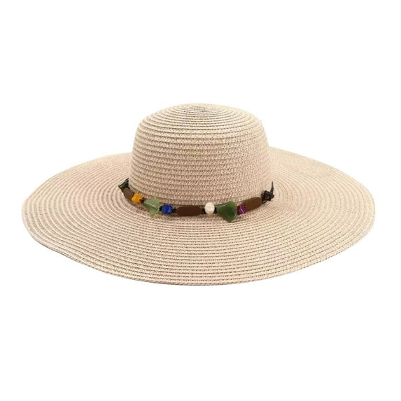 IDALL Womens Sun Straw Hat Wide Brim UPF 80 Summer Hat Foldable Packable Floppy Beach Hats for Women Pink One Size