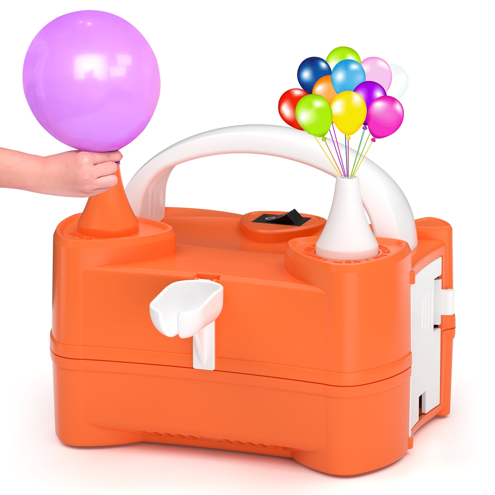 IDAODAN Electric Balloon Pump, Portable Dual Nozzle Blower Electric