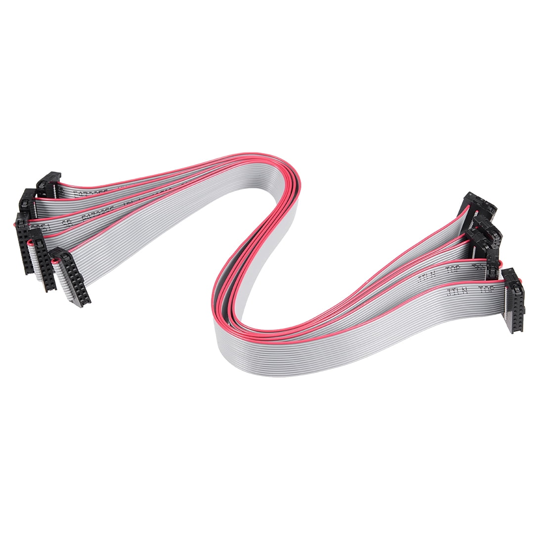 IDC 16 Pins Connector Flat Ribbon Cable Female Connector 30cm 2mm Pitch ...