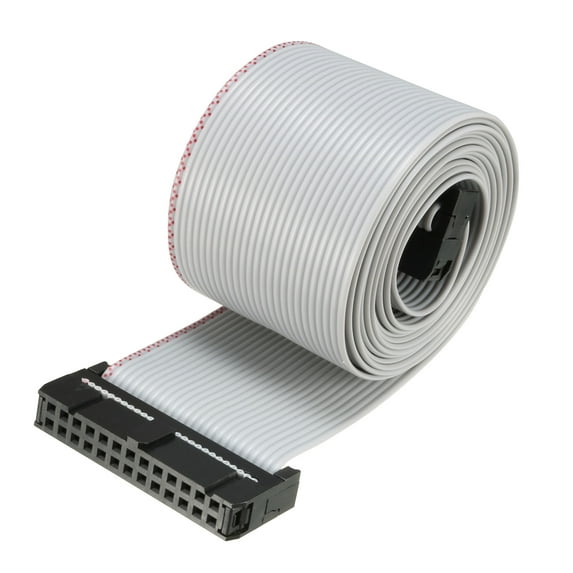 IDC 26P Wire Flat Gray Ribbon Cable 128cm 2.54mm Pitch 1pcs