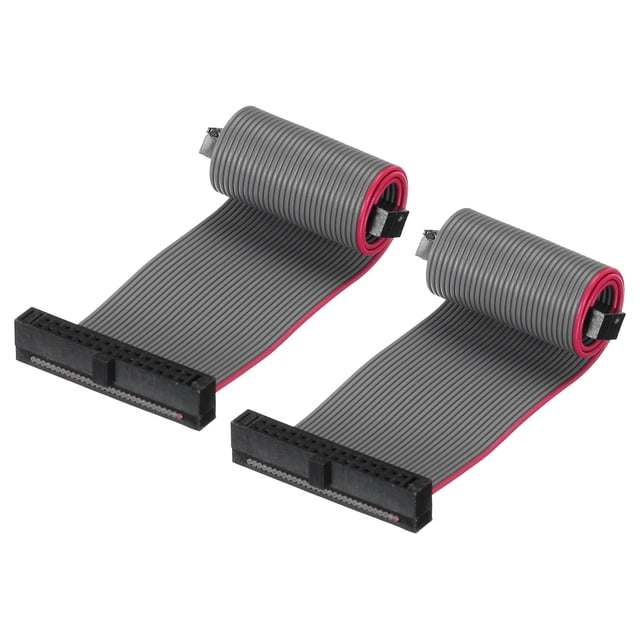 IDC 30Pin Flat Ribbon Cable, 1.27mm Pitch FC to FC Connector 10cm ...