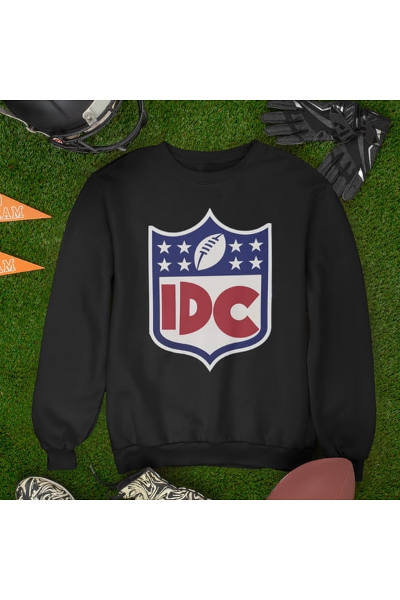 IDC Football League Logo Sweatshirt | Funny Viral Sports Sweaters | 3 Colors