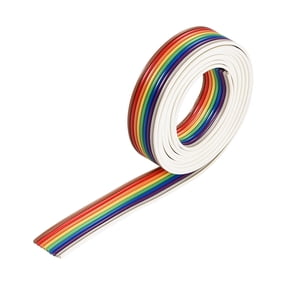 IDC Rainbow Wire Flat Ribbon Cable 9P 1.27mm Pitch 1meter/3.3ft Long