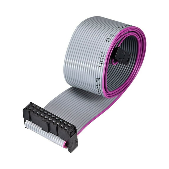 IDC Wire Flat Ribbon Cable FC/FC Connector A-type 20Pins 2.54mm Pitch 50cm Length