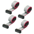 thumbnail image 1 of IDC Wire Flat Ribbon Cable FC/FD Connector A-type 10Pins 2.54mm Pitch 0.2m Long, 4pcs, 1 of 5