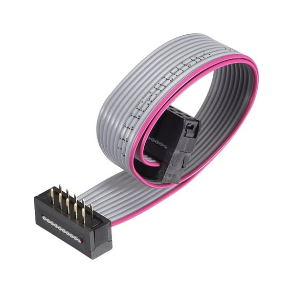 IDC Wire Flat Ribbon Cable FC/FD Connector A-type 10Pins 2.54mm Pitch 200mm Length
