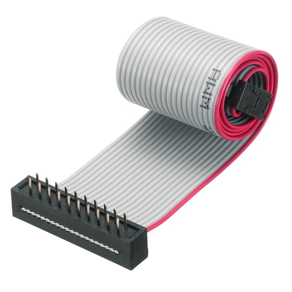 IDC Wire Flat Ribbon Cable FC/FD Connector A-type 20Pins 2.54mm Pitch 0.3Meters Long