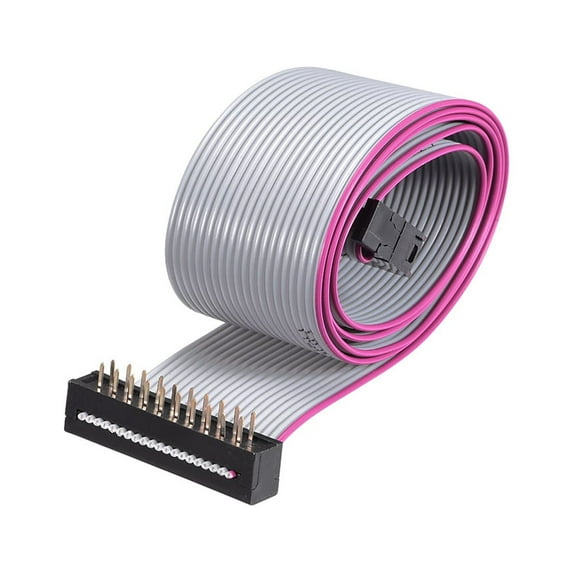 IDC Wire Flat Ribbon Cable FC/FD Connector A-type 20Pins 2.54mm Pitch 0.5m Length