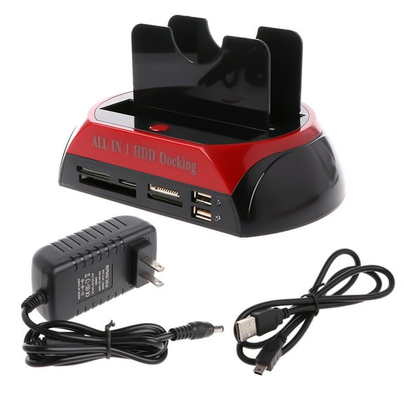 IDE Docking Station Hard Disk Drive USB 2.5 3.5 Reader US Plug