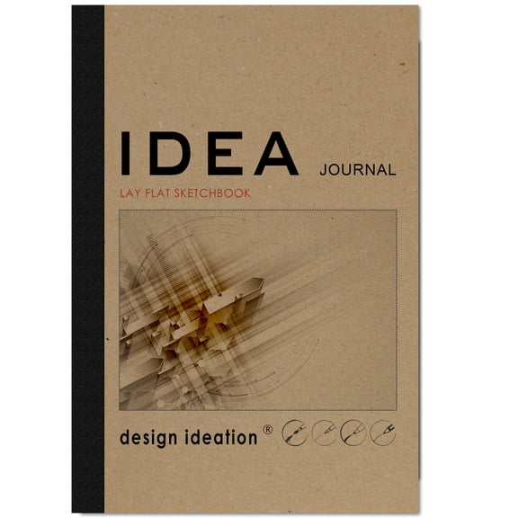 IDEA JOURNAL LAY FLAT Sketchbook. Removable sheet, journal style sketchbook. Multi-media. (5.5” x 8.5”)