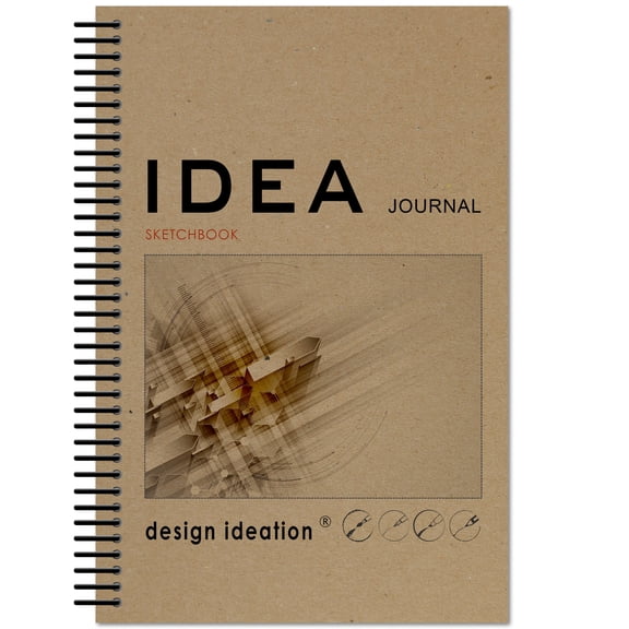 IDEA JOURNAL Spiral Bound Sketchbook. Mixed Media Paper. (5.5" x 8.5") SB-50100-LS-2-1