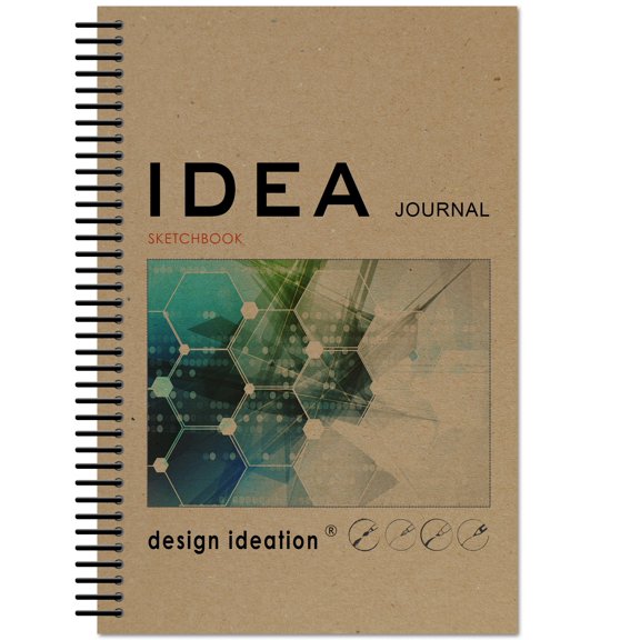 IDEA Journal Sketchbook. Spiral Bound. Journal Style. Multi-Media. (5.5" x 8.5")