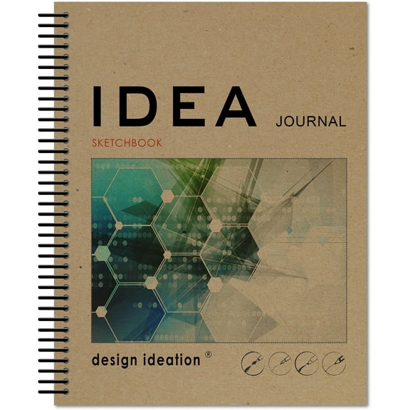 IDEA Journal Sketchbook. Spiral Bound. Journal Style. Multi-Media. (8.5" x 11") 50S
