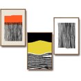 thumbnail image 1 of IDEA4WALL 3 Piece Framed Canvas Prints Wall Art Mattis and Brutalist Wall Decor for Living Room, Bedroom Ready to Hang - 16"x24"x3 Panels, 1 of 5