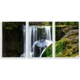 thumbnail image 1 of IDEA4WALL 3 Piece Framed Canvas Wall Art for Living Room, Bedroom Waterfall in Deep Forest of Croatia Canvas Prints for Modern Home Decoration Ready to Hang, 1 of 4